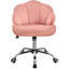 Boucle Shell-Shaped Swivel Desk Chair  for Bedroom and Salon-97653156