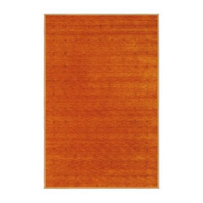 Tapis contemporains jaunes lavables à la machine 2512