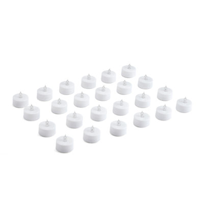 Ensemble de 24 lumières à thé blanches Mikasa