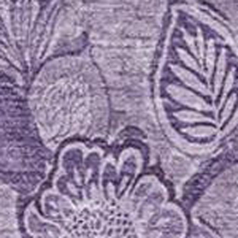 Tapis extérieur lavable floral prune et mauve 3 pi x 5 pi