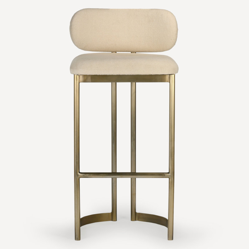 Tabouret de bar et de comptoir rembourré Margot, Tabouret de bar (assise de 30 po de hauteur)