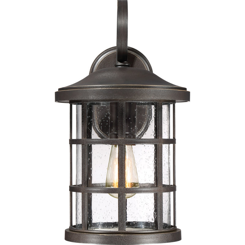 Lanterne murale d'extérieur à 1 ampoule H 17,75 po Autry, Bronze palladien