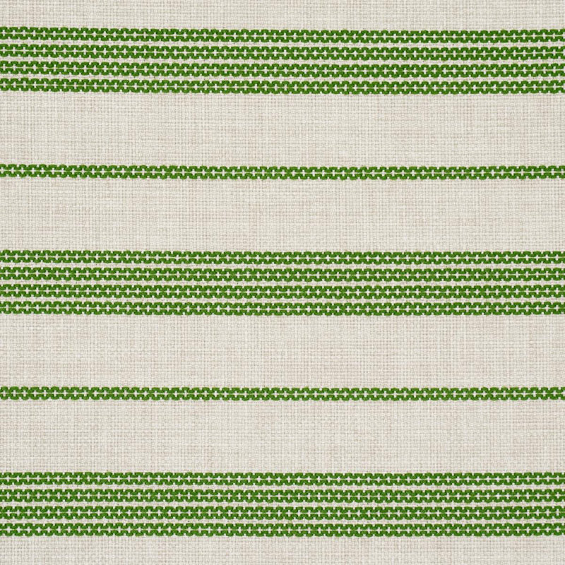 Serra Mesa Indoor/Outdoor Stripe Fabric, Verde