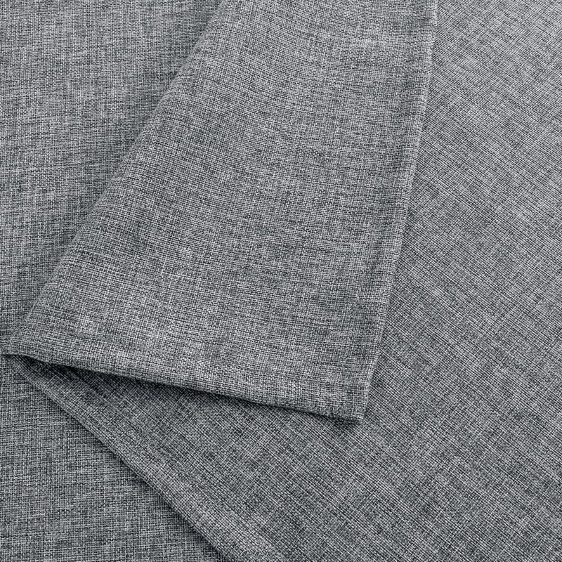Nappe rectangulaire lavable, infroissable et résistante aux taches pour la table de salle à manger, Gris