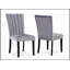 Ensemble de salle à manger 6 pièces contemporain avec table rectangulaire en faux marbre, chaises et banc rembourrés noirs, capitonnage, fabrication en bois massif-360053383