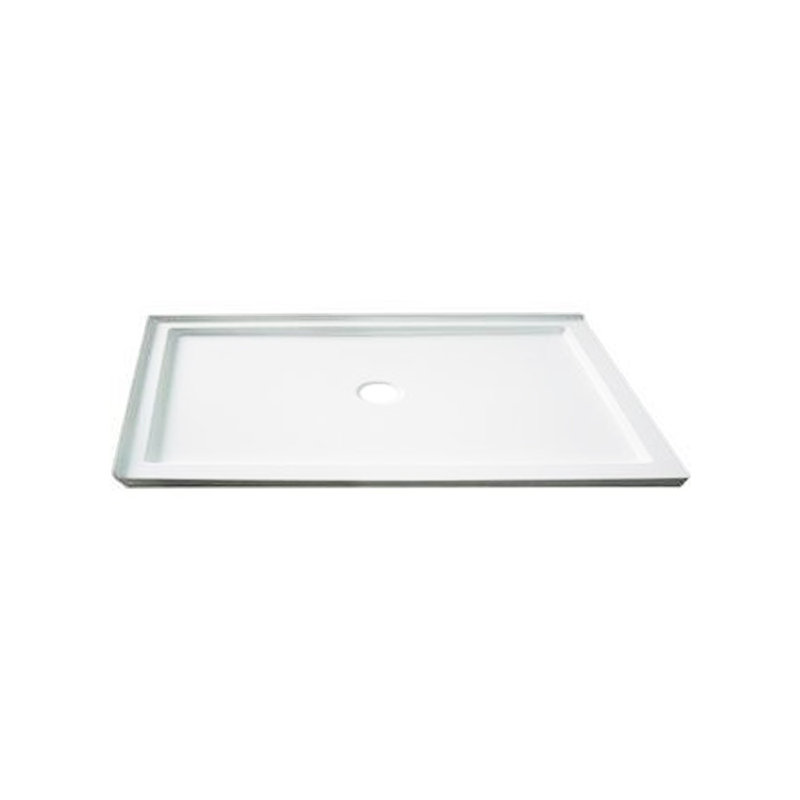 Base de douche rectangulaire en acrylique gauche brillant 32 po x 60 po Aleka-L