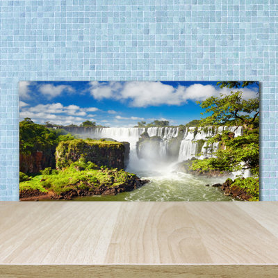 50cm W x 100cm L Glass Peel and Stick Panel