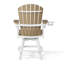 Fauteuil de comptoir pivotant blanc Kevin Adirondack-130679233-130679241