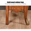 Console brun foncé en bois manufacturé