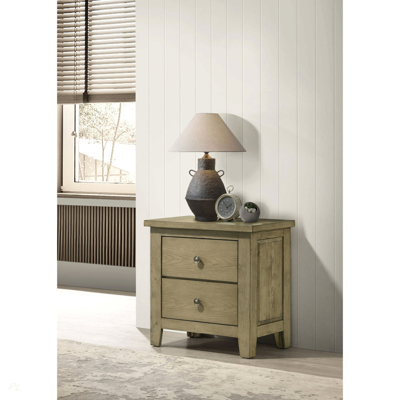 Table de chevet 2 tiroirs Pelton