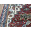 Tapis unique rouille / bleu ciel / ivoire 9 pi 9 po x 13 pi 7 po