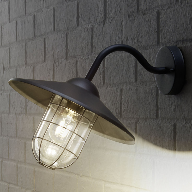 Culver 25cm H Outdoor Barn Light, Black