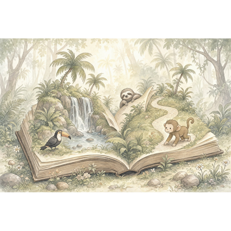 Misty Forest, 100"x96", Non-Woven Nonpasted