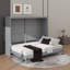 Grand lit escamotable mural-453188471