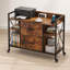 Classeur à roulettes vintage avec prises de courant et tiroirs verrouillables pour les solutions de rangement de bureau personnel
