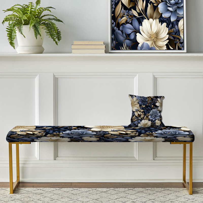 Banc rembourré or, Midnight Symphony Moody Patterns