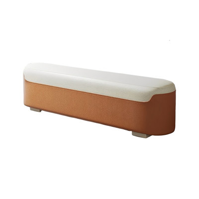 Narah Leather Match Upholstered Bench
