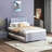 Upholstery Platform Bed With Trundle,Trundle Can Be Flat Or Erected-769681373-739510878