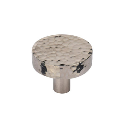 Hammered Disc Cabinet Knob