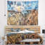 Tapisserie paysage paysage rocheux avec ruines historiques-28506559