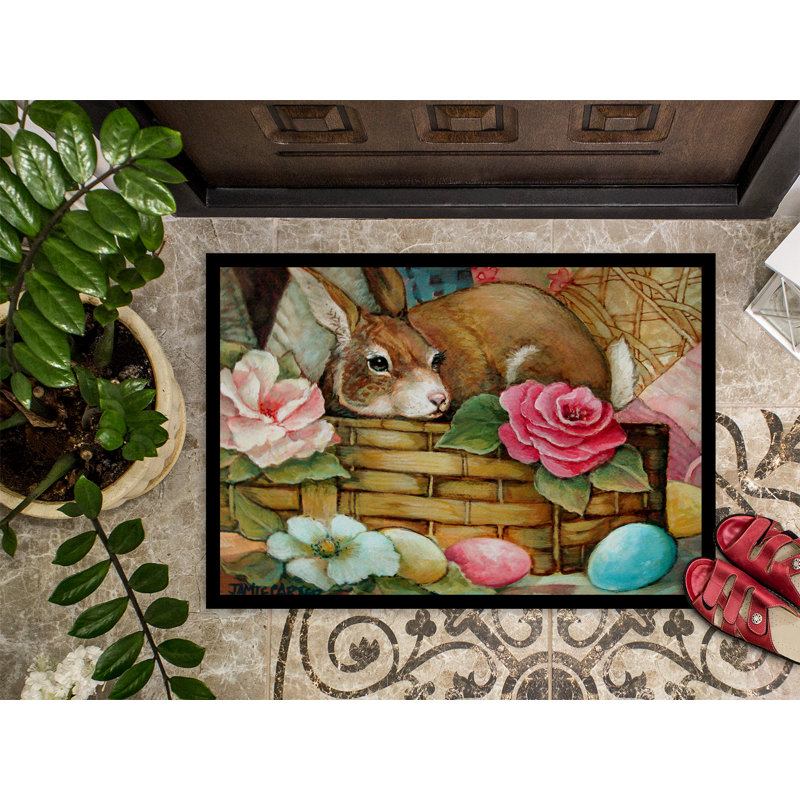 Paillasson d’extérieur antidérapant de couleur lapin de couleur lapin wann, Rectangle 2 pi x 3 pi