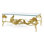 Golden Ginkgo Glass Coffee Table