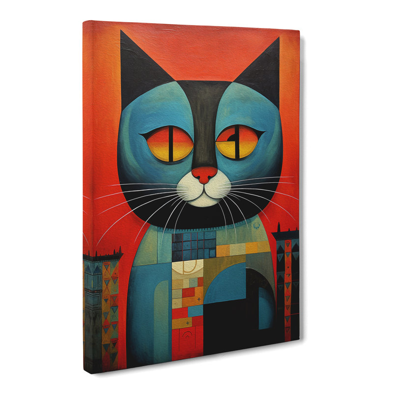 Persian Cat Constructivism - Print, 76cm H x 50cm W x 3cm D