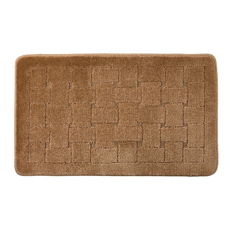 Architha Polypropylene Plastic Non-Slip Bath Mat, Beige