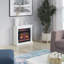 Aracel 23.63'' W White Electric Fireplace & Mantel Package