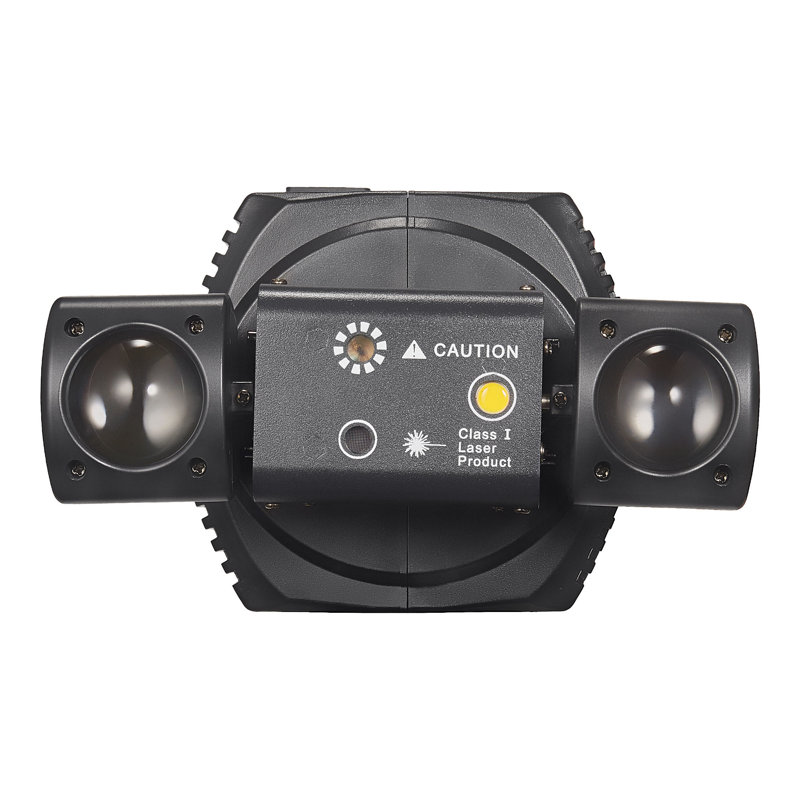 Mini lumières à DEL à tête mobile, double tête, perles RVB couleur 3535, perles stroboscopiques 10 W, contrôle du signal Dmx512, activation du son, pour scène de disco Ktv
