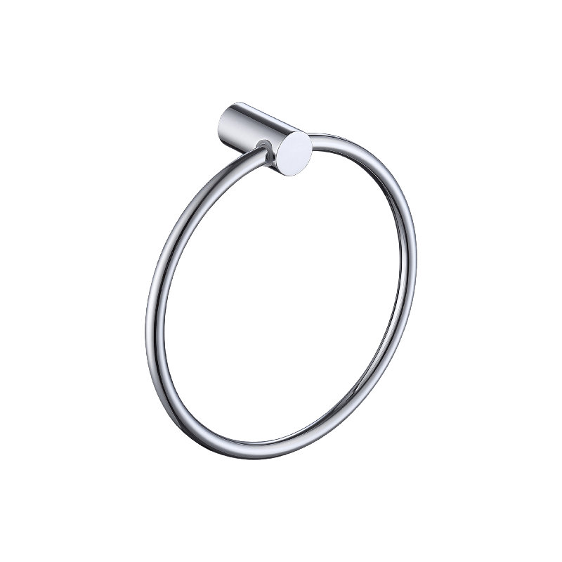 Anneau à serviettes en laiton Rey, Chrome