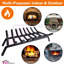 Grille de foyer, support à bûches de foyer, support à bûches en fonte robuste pour l'intérieur des foyers Accessoires pour foyer d'extérieur (36 pouces)