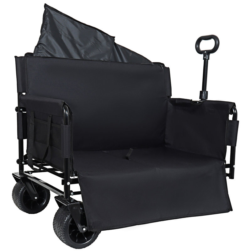 Chariot pliable avec banc Sea, Black