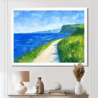 Green Shore and Blue Water II - Coastal Canvas Prints