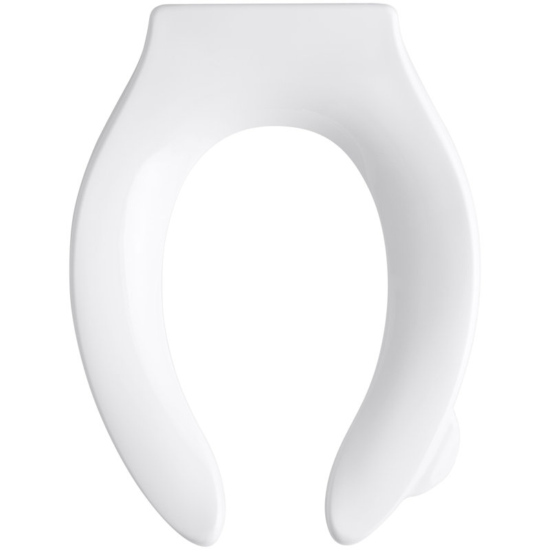 Stronghold Elongated Toilet Seat with Check Hinge and Anti-Microbial Agent