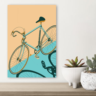 Rétro vélo de route rétro, art mural rétro