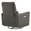 Fauteuil inclinable électrique pivotant en cuir Mikkel-593029249
