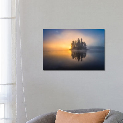 Atmospheric Autumn Morning by Lauri Lohi - Wrapped Canvas Print