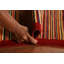 Tapis rayé moderne Gabbeh 3 x 5