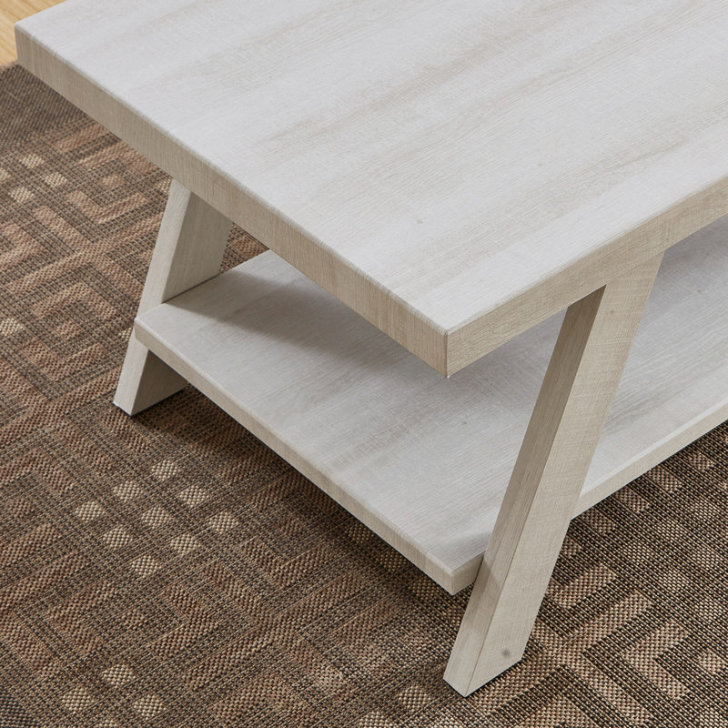 Table de bout avec rangement Angeleca, Duplicata blanc 1, H 23 po x l 22 po x P 23,5 po