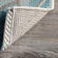 Tapis bleu sarcelle / ivoire Rowley-19345937