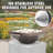 Handcrafted Outdoor Stainless Steel Waterfall Fountain