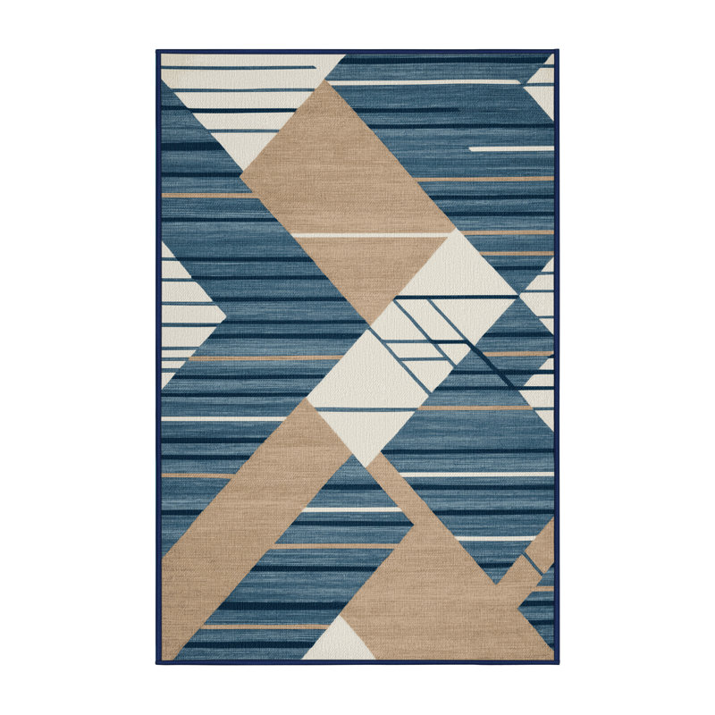  Tapis bord de mer lavable, Rectangulaire 2 pi x 3 pi