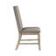 Chaises d'appoint d'une capacité de 250 lb, gris brun, tissu texturé, espace de salle à manger de 25 po de largeur, revêtement gris, 2 unités-1679391994