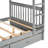 Gray Bunk Bed With Ladders & Storage - Strong And Construction Bed, Practical-88154791