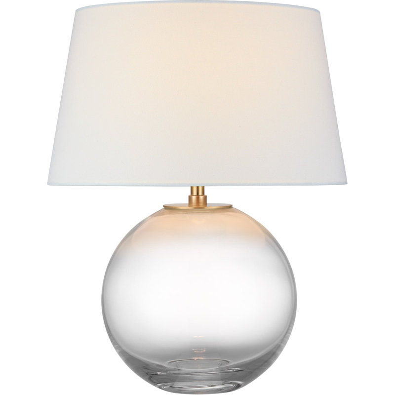 Chapman & Myers Masie Table Lamp, 20.75" H x 16" W x 16" D, Clear