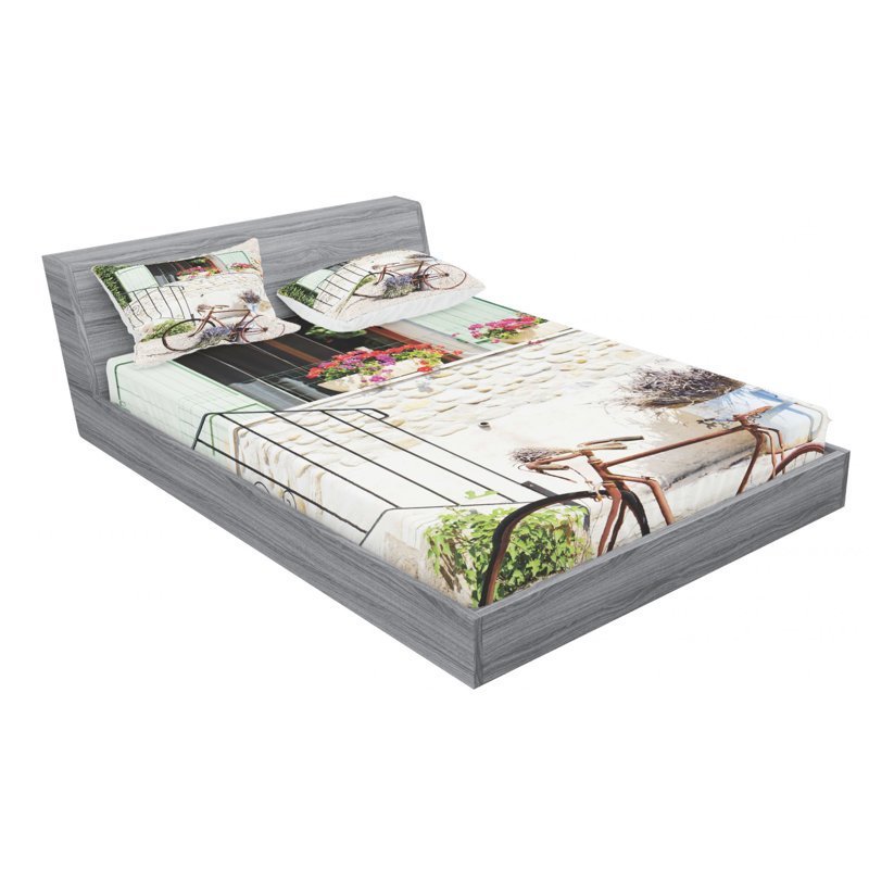 Microfiber Sheet Set, Queen Sheet Set with Fitted Sheet