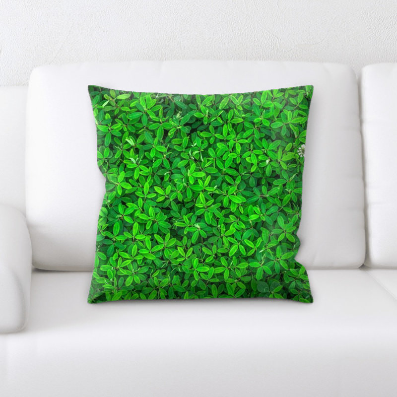 Coussin décoratif à feuilles