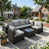 Brown Rattan Light Gray
