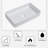 Myhomekeepers 14'' Ceramic Rectangular Bathroom Sink